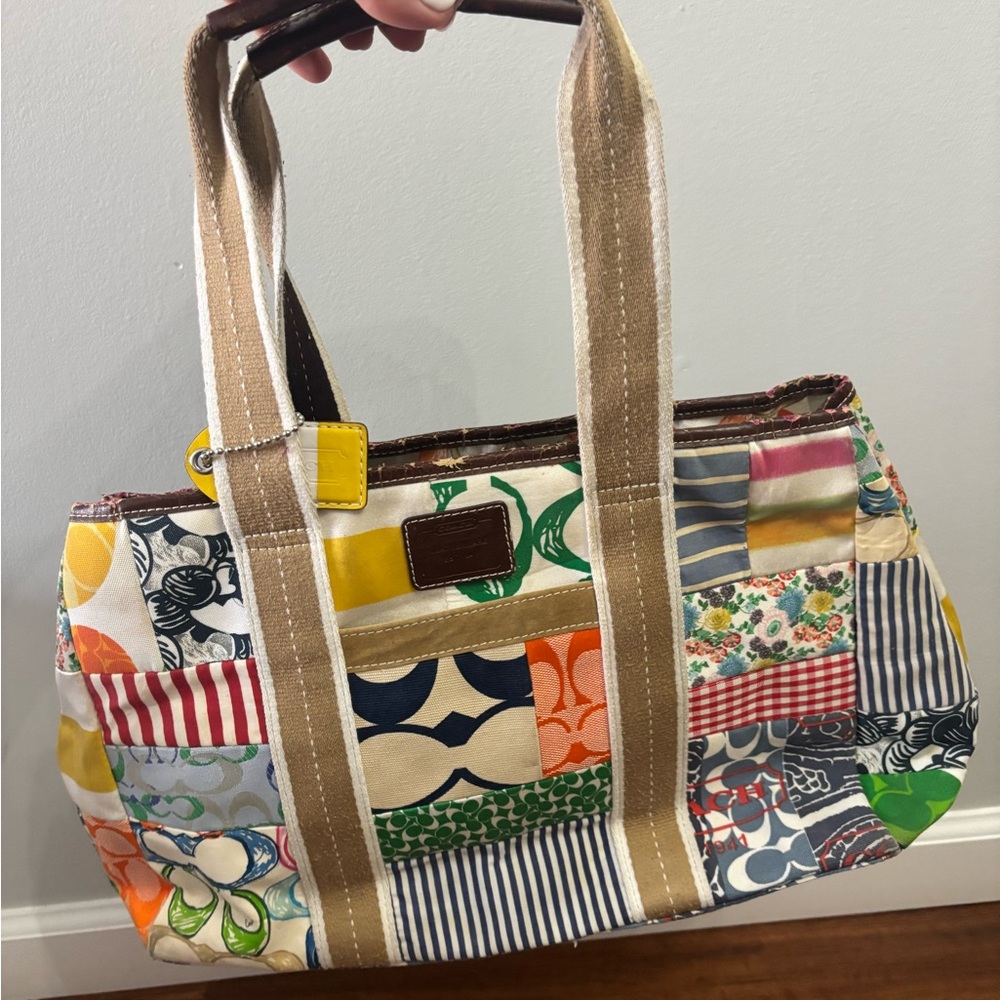 Authentic Coach Patchwork Tote Bag